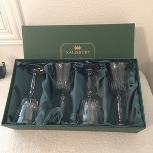 BEAUTIFUL SALISBURY BOHEMIA CUT 24% LEAD CRYSTAL